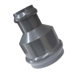 Reductor PVC + presión + unión con caucho