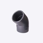 Codo-PVC-presion-espiga-campana-45°grados-20mm