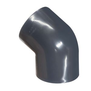 Codo PVC presión espiga campana 45° grados