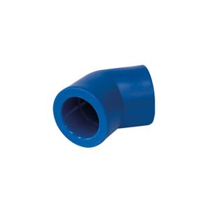 Codo PP-R + termofusión + 45° - presión 2,00 Mpa