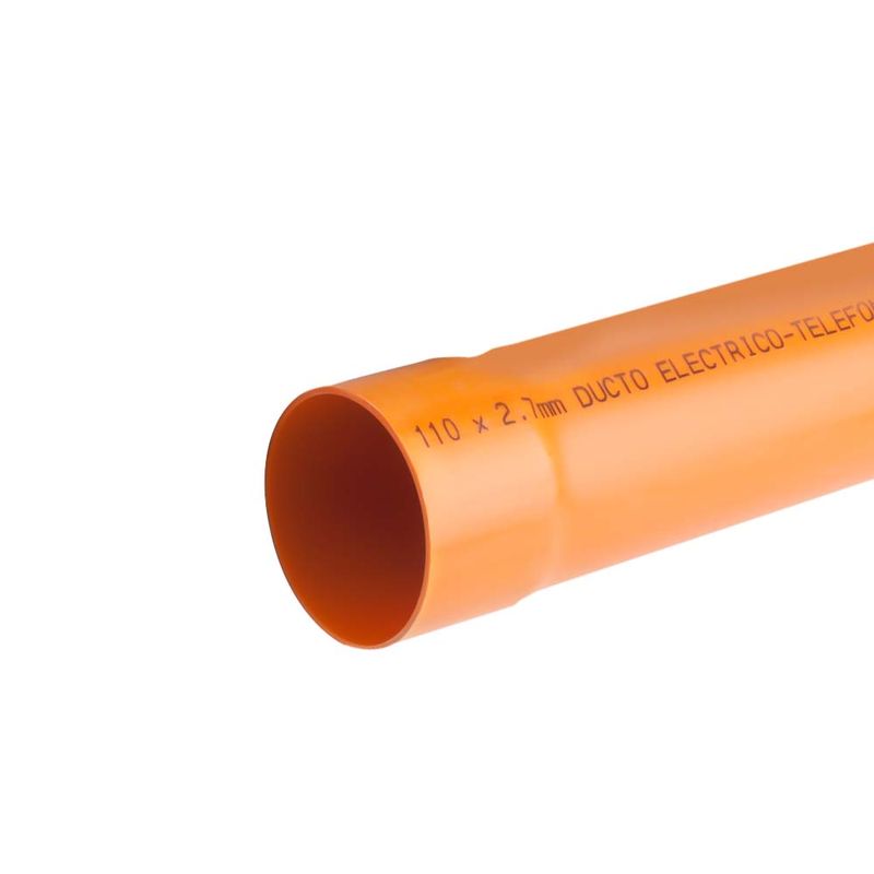 Tubo-PVC-ducto-electrico-telefonico-liviano-naranja-50mmx6mts