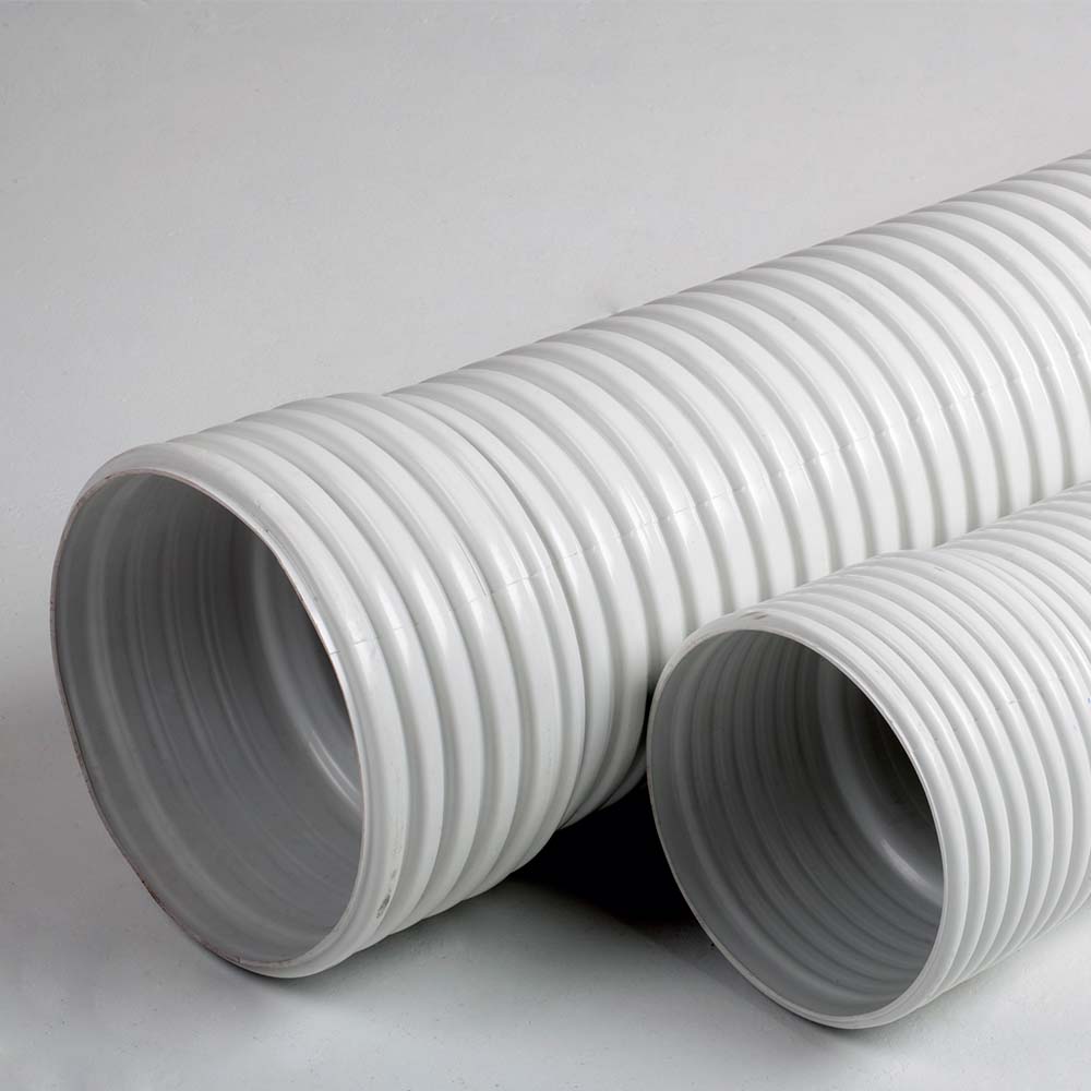 Tubo Reforzado Corrugado Gris PVC 20mm rollo 100mtrs